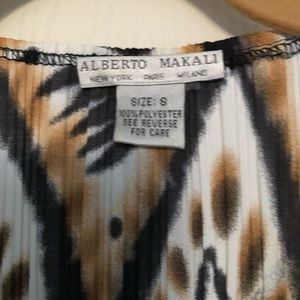 ALBERTO MAKALI ANIMAL PRINT TOP